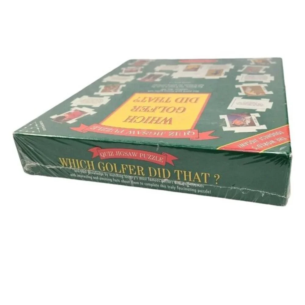 Golf Trivia Quiz Jigsaw Puzzle Which Golfer Did That Factory Sealed 1995 Vintage